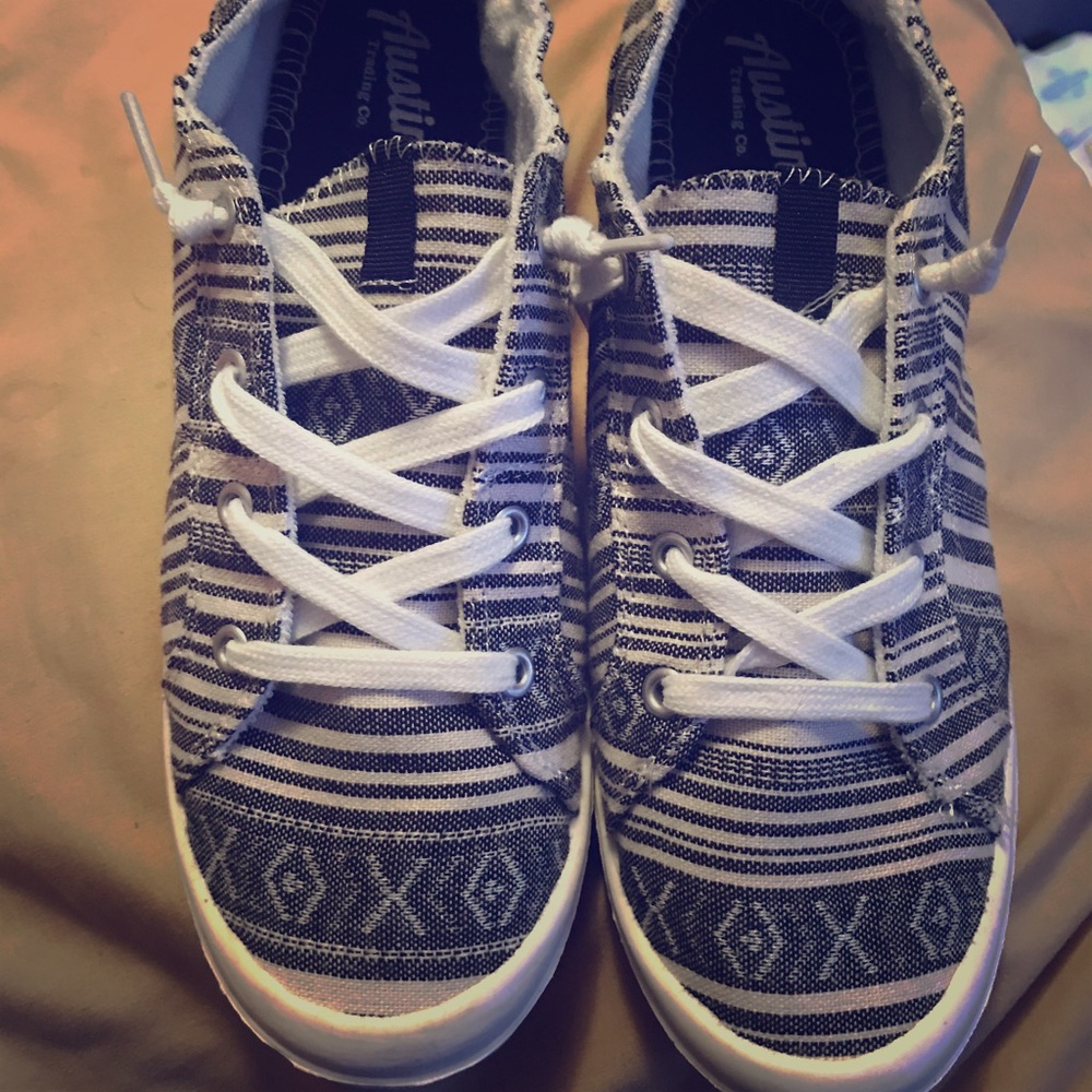 Striped sneakers